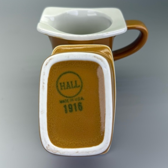 Vintage MCM Hall Creamer and Sugar Set - Picture 11 of 12